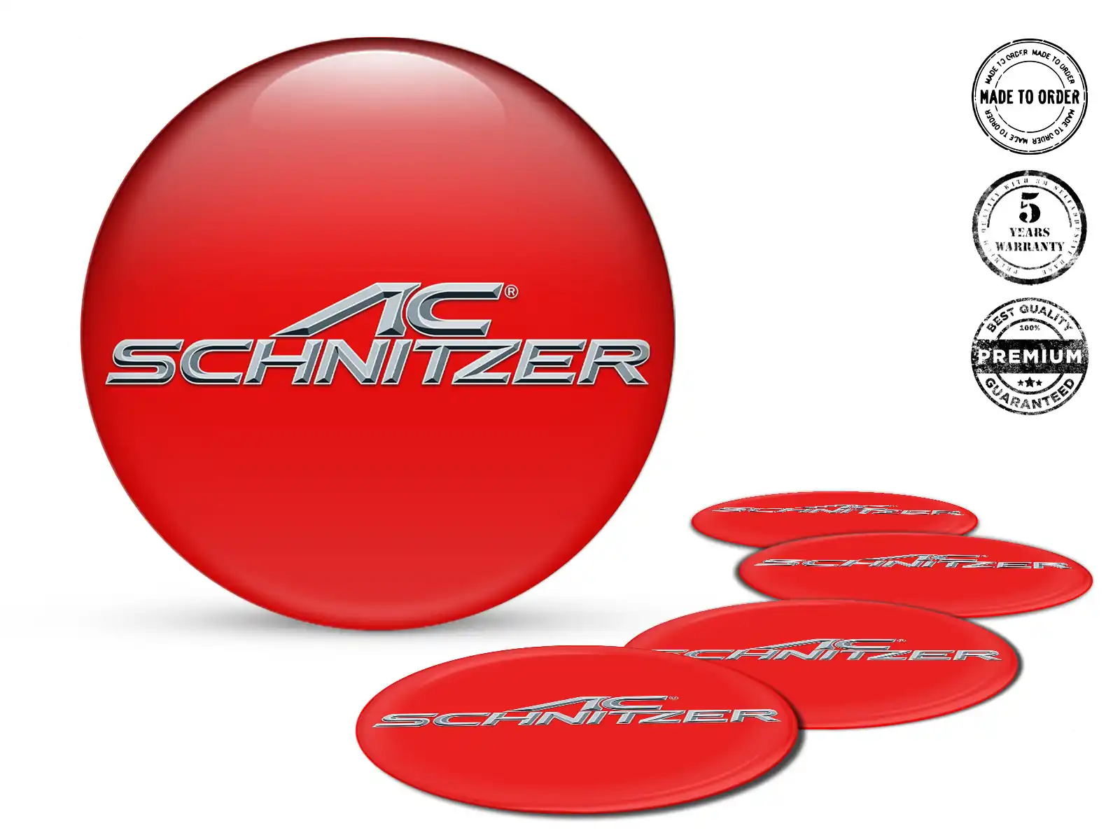 AC Schnitzer Édition Insigne Roue Étiquettes Bombées en Résine